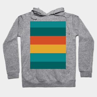 Retro colors stripes Hoodie